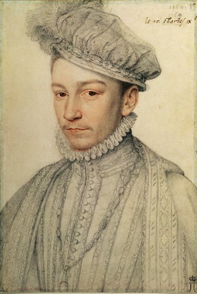 Portrait of King Charles IX of France by François Clouet